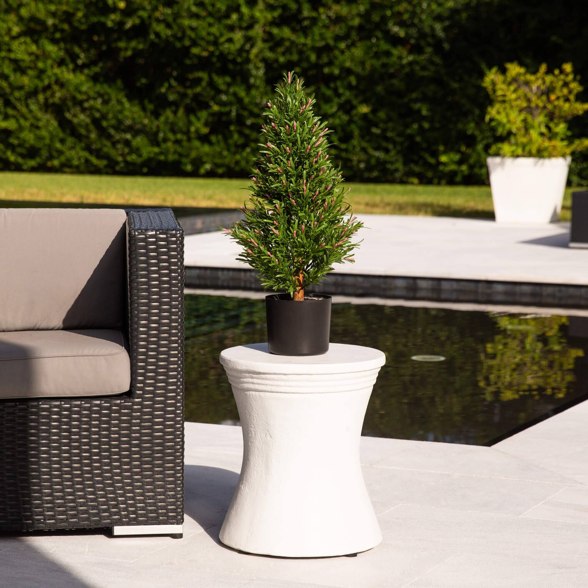 2ft. Potted UV Resistant Rosemary Cone Topiary Tree